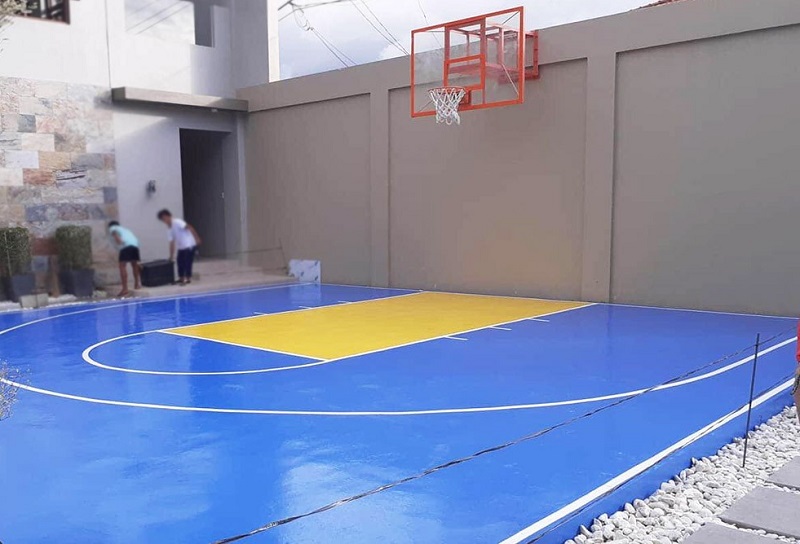 Biến hóa sân bóng rổ với kỹ thuật sơn chuyên nghiệp