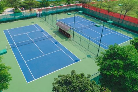 Thi cong san tennis 0